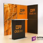 Omega QUBE SYSTEM - stoisko wystawowe OLUUM